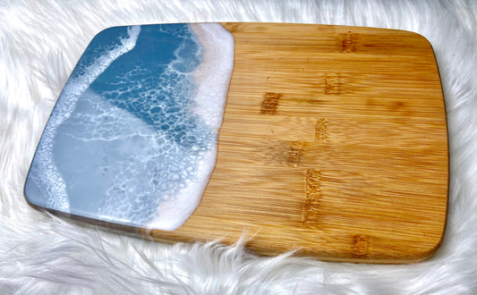 Denim Wash Blue Wave Cutting Board